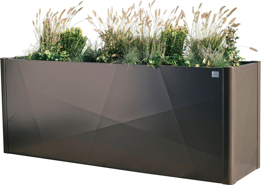 HochBeet 2 x 0,5 X-Design, dunkelgrau-metallic
