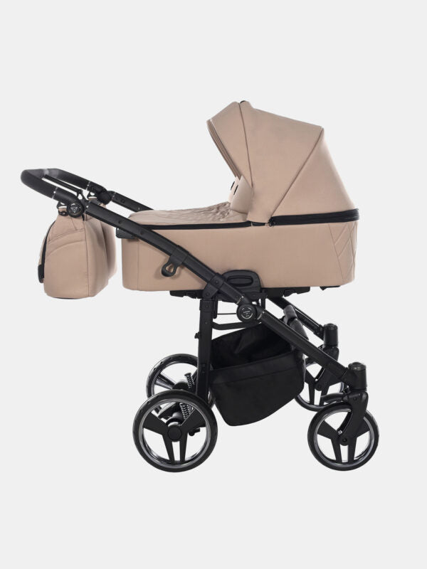 Junama Duo V3 Zwillingskinderwagen Set 4in1 – Beige