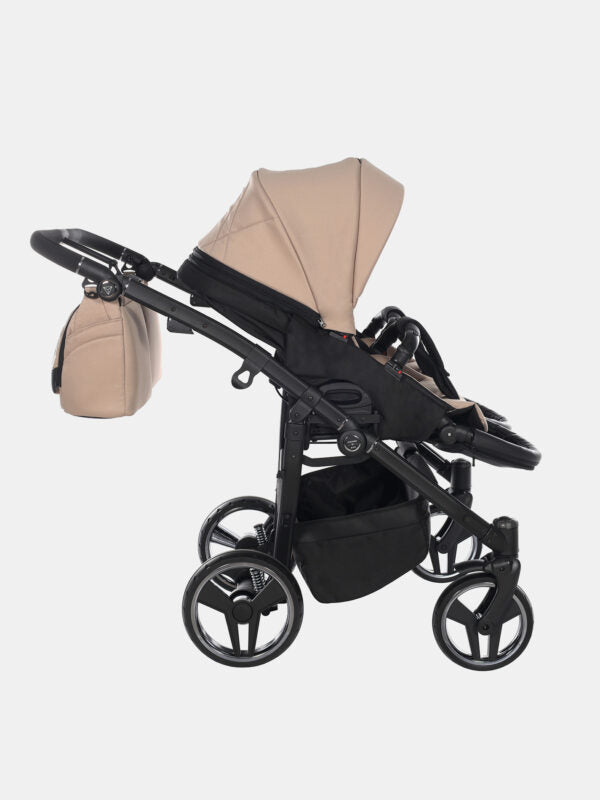 Junama Duo V3 Zwillingskinderwagen Set 4in1 – Beige