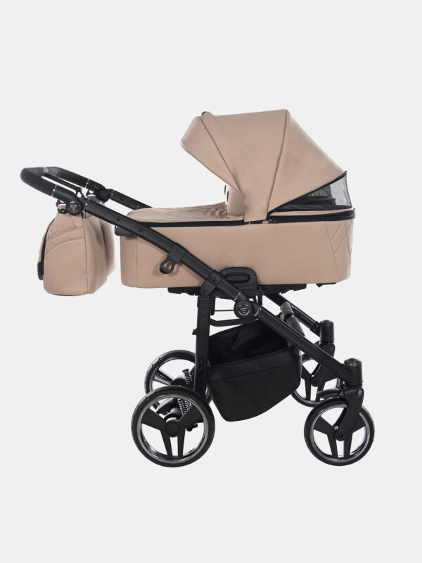 Junama Duo V3 Zwillingskinderwagen Set 4in1 – Beige