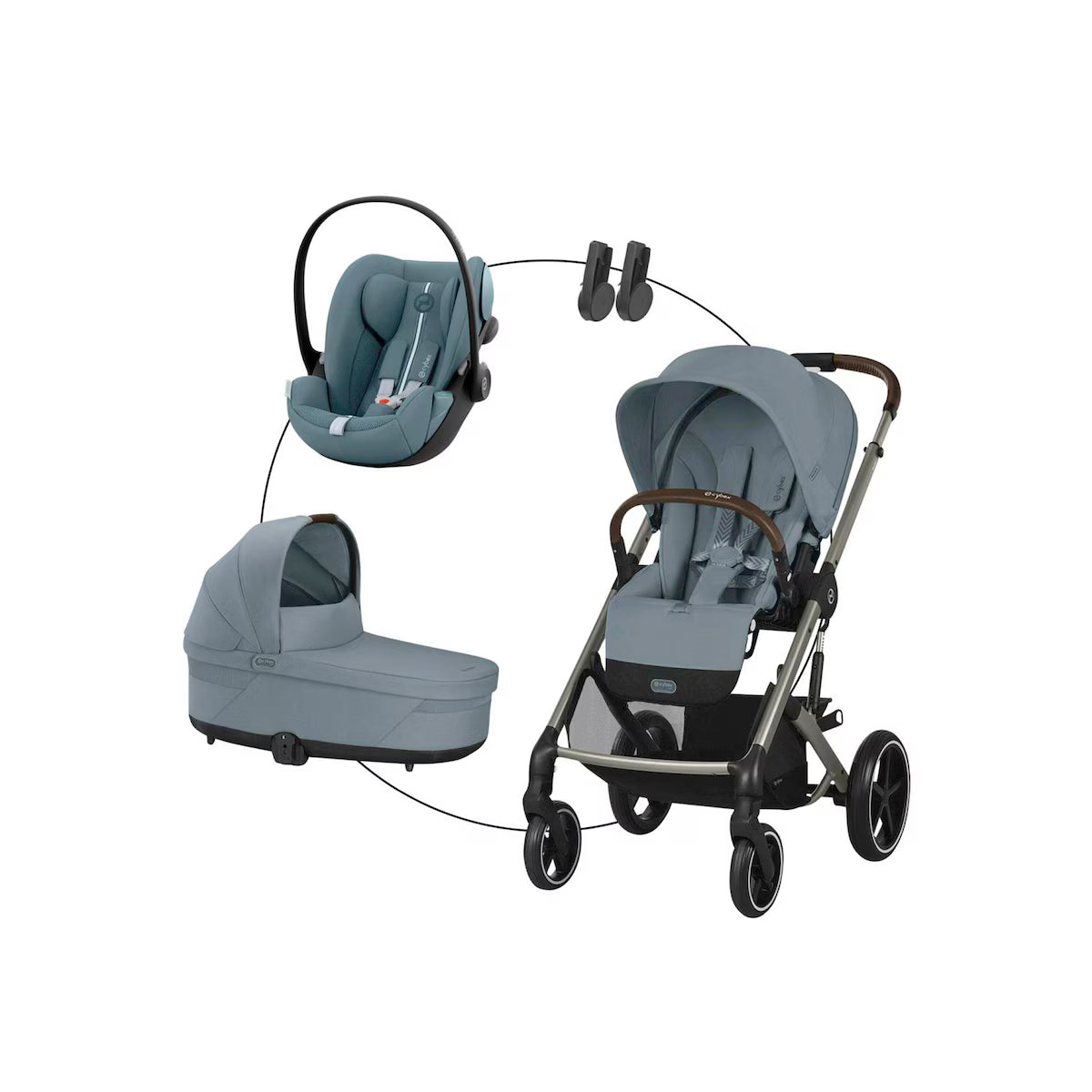 Cybex Balios S Lux 3in1 Trio-Set – Stormy Blue