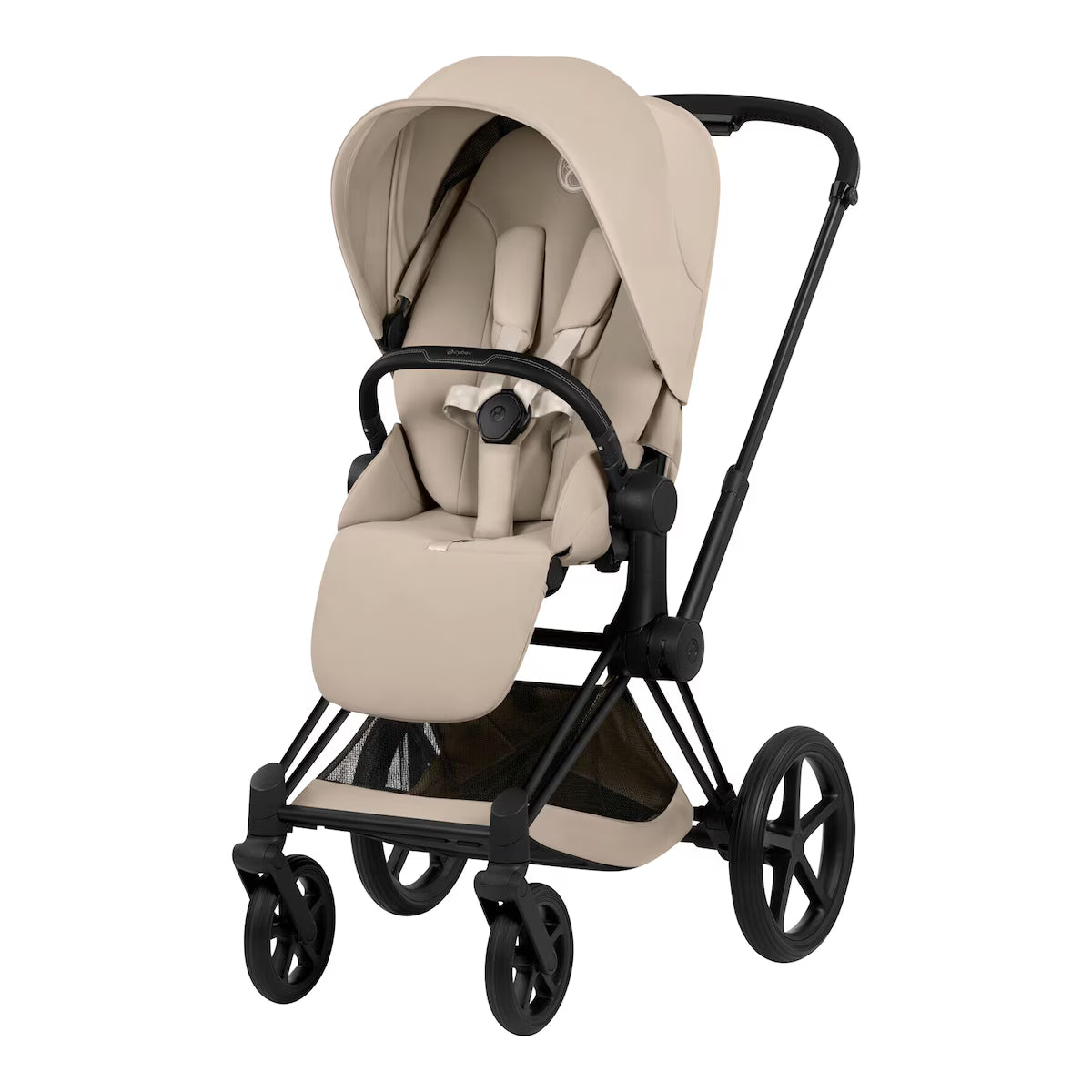 Kombikinderwagen PRIAM Comfort matt black  cozy beige