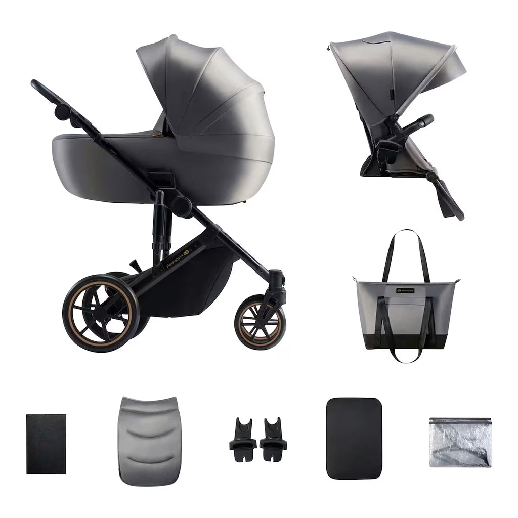 Kombikinderwagen PRIME 2 inkl. Wickeltasche shadow grey