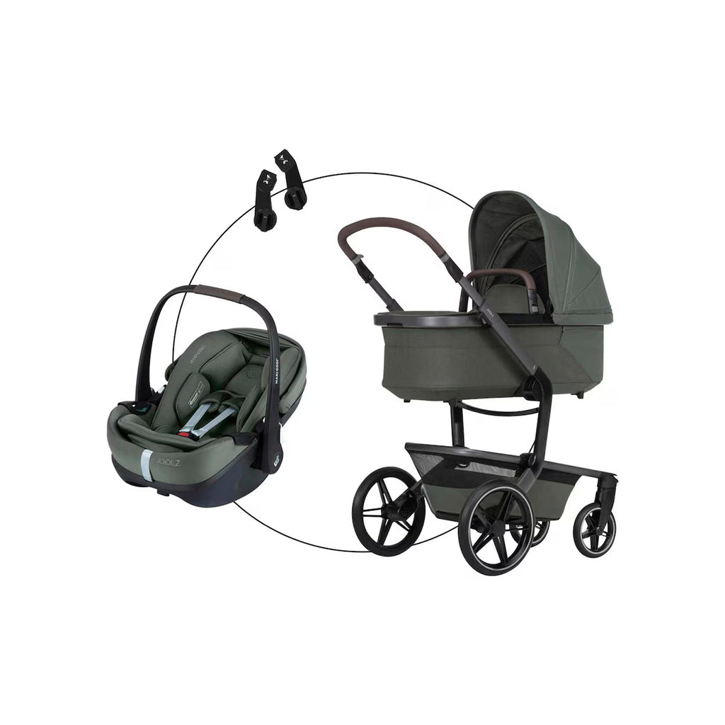 Kombikinderwagen Trio-Set inkl. Babyschale Pebble 360 Pro 2 forest green