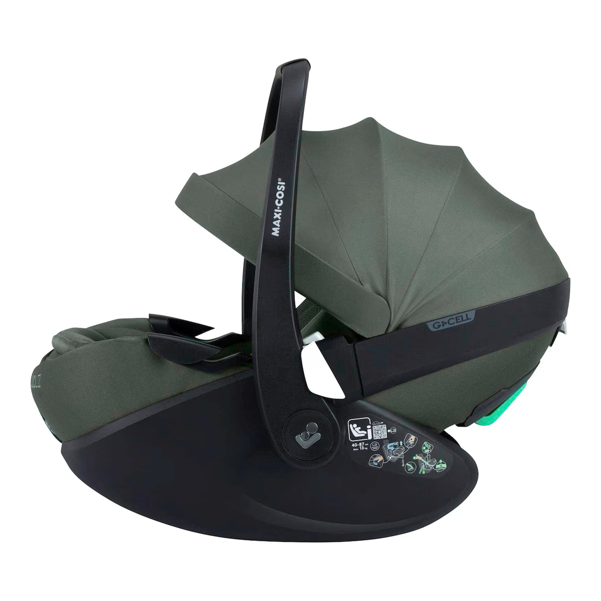 Kombikinderwagen Trio-Set inkl. Babyschale Pebble 360 Pro 2 forest green