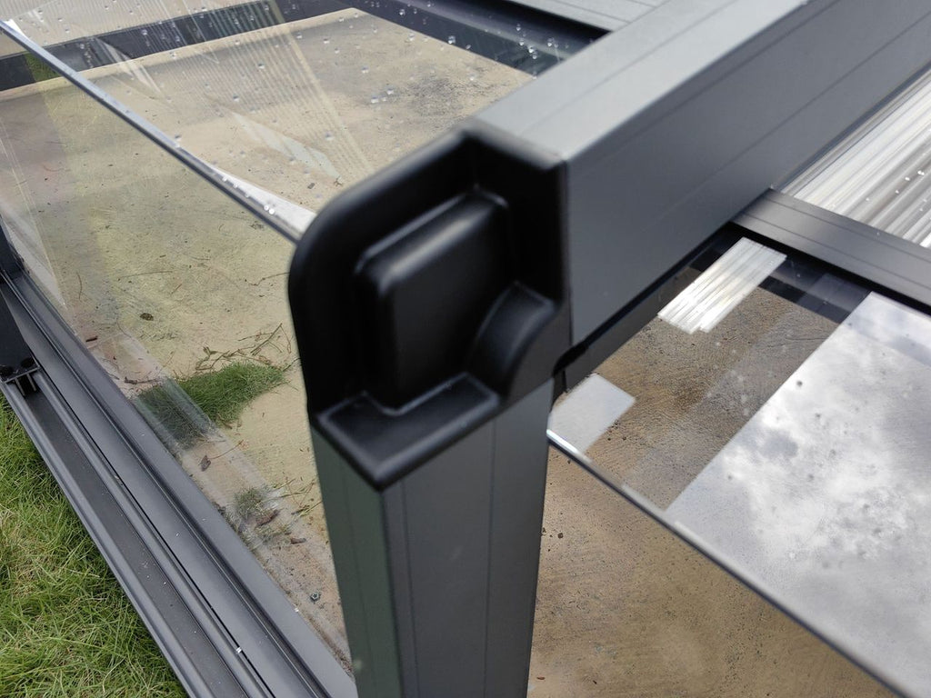 Poolüberdachung Aqualina aus Aluminium, ca. 8,81 x 4,26 x 0,92 m