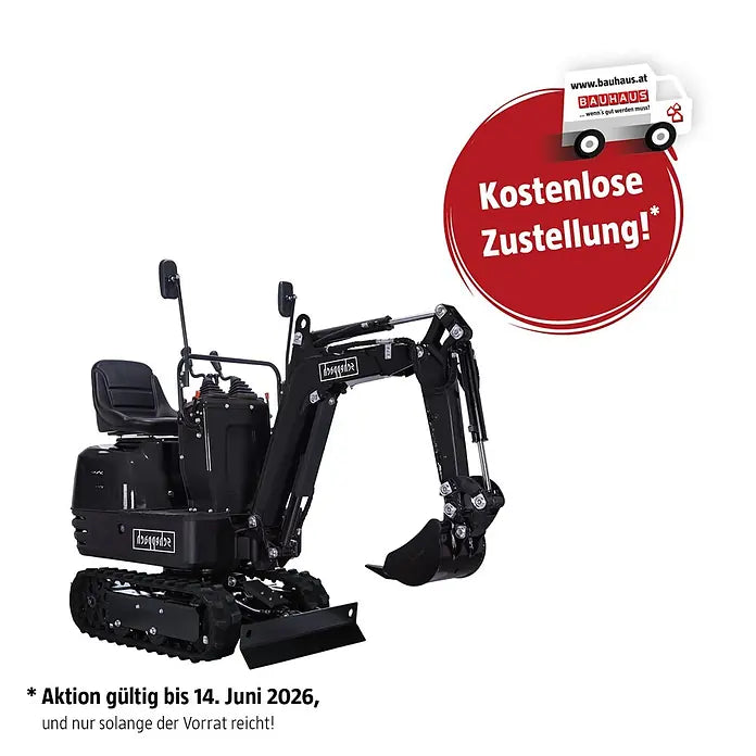 Scheppach Minibagger MIB800-BE Black Edition